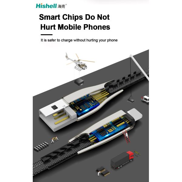 Anti Fouling Multipurpose USB Phone Cord , Stainproof Smartphone Charger Cable