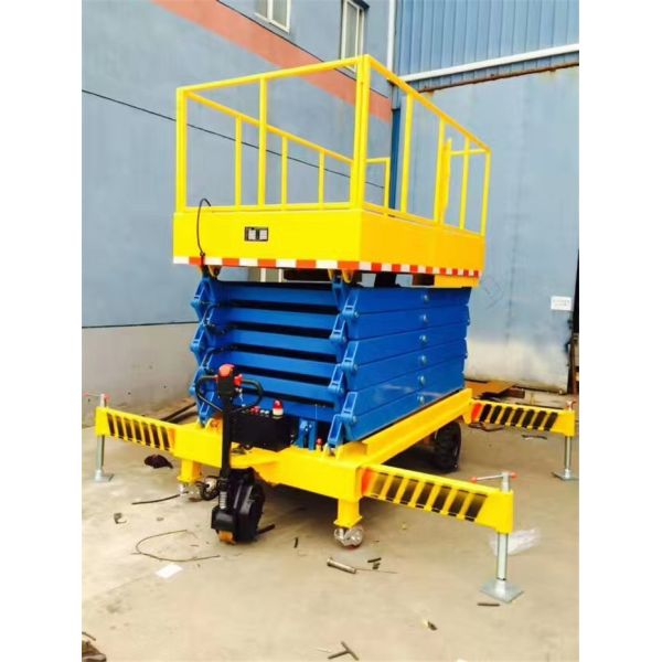 High-strength Manganese Steel Structure Scissor Aerial Working Mobile Hydraulic Lifter