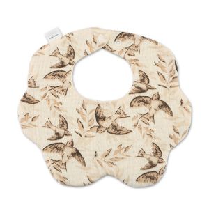 Cheap Muslin fabric Wholesale Customized Printed Feeding Cotton Fabric Baby Bibs wholesale