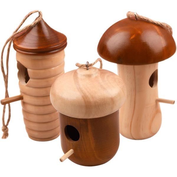 Wooden Garden Tool - Bee House Stylish and Functional for Gardens Premium Wooden Bee Shelter