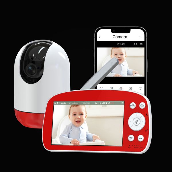 Full Hd Baby Monitor With App Human And Sound Detection Wireless Audio Babyfoon