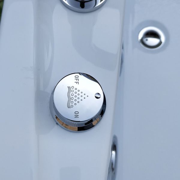 70in 1800x700 Waterfall Jacuzzi Bathtub Hotel Solid Wood Art Glass Window