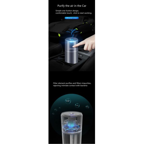 Car Mini Usb Air Humidifier Negative Ion Colorful Ultrasonic Household