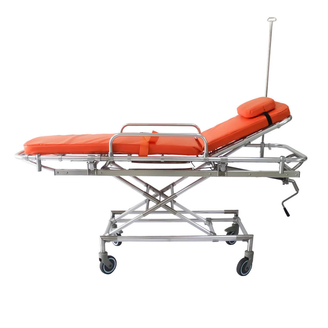 1900MM 35nch Medical Emergency Non-Magnetic Trolley Surgical MRI Compatible Transfer Ambulance Stretcher