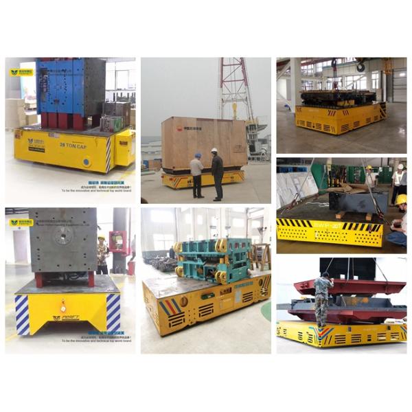 Battery Drive Platform Transfer Van Cargo Transfer Carts Run On Factory Floor