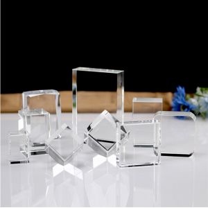 Wholesales Blank K9 Crystal Cube For 3d Laser Engraving