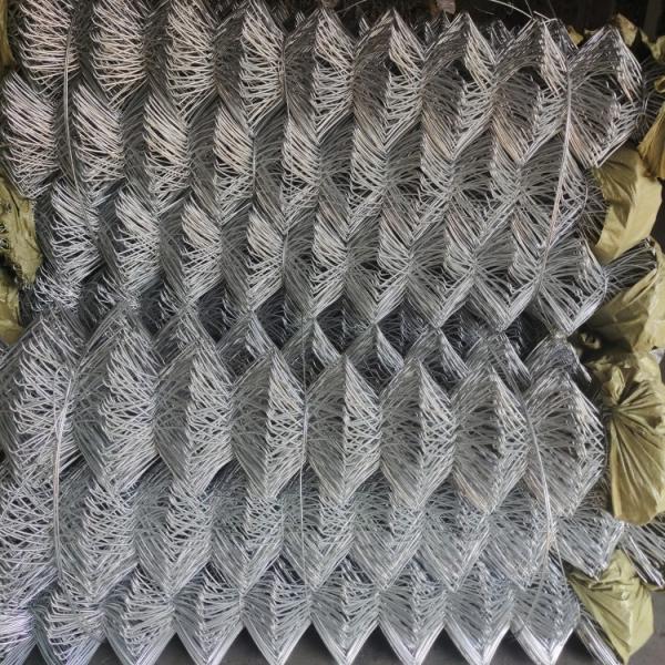 Hot Dip Galvanizing 4.5mm Chain Mesh Fencing Silver For Industrial Residential