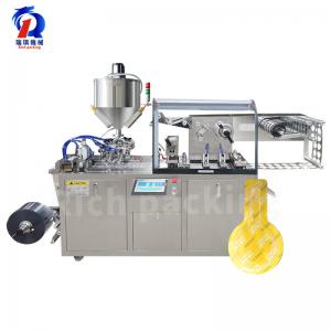 China DPP-90l Auto Liquid Cosmetic Blistering Mask Machine Essential Oil Blister Packing Machine on sale
