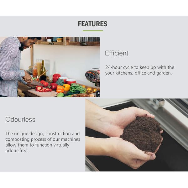 Intelligent Kitchen Waste Grinder Machine 10KG Composting Domestic Food Waste Crusher