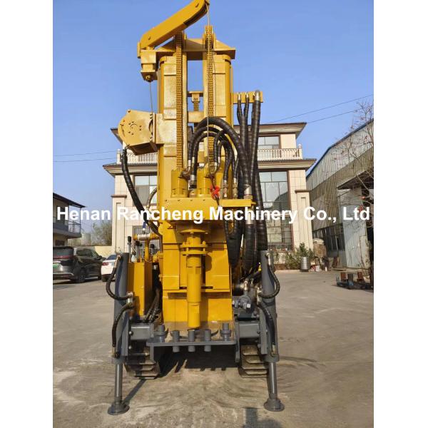 Small Crawler Water Well Drilling Machine 42KW Engine 150m Drilling Depth