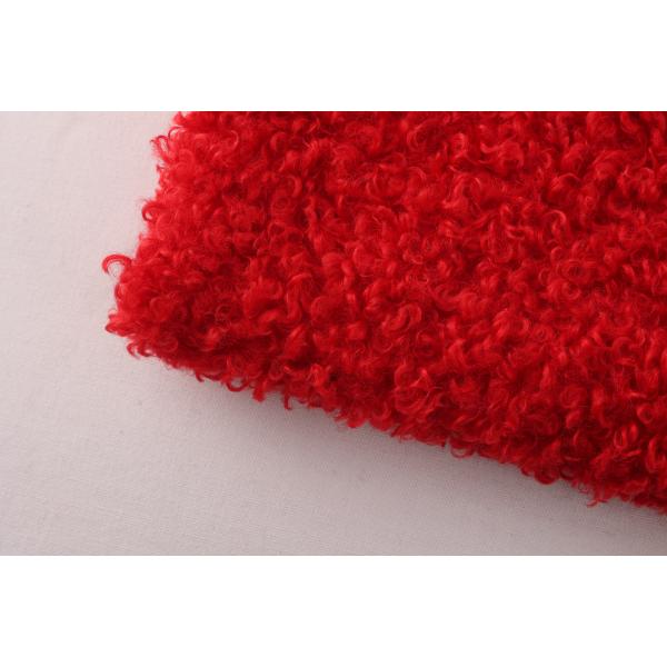 Recycled Soft 100 Polyester Knitted Whole Sherpa Fleece Curly Fleece Plush Fabrics for Clothing Home Blankets Shoes