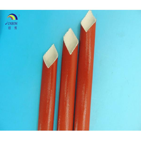 Electrical Insulation Sleeving Silicone Resin Fiberglass Sleeving / Tubing / Pipes