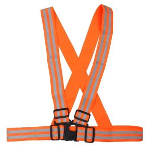 Cheap 100pcs/ctn orange reflective belt 105g Unit Weight wholesale