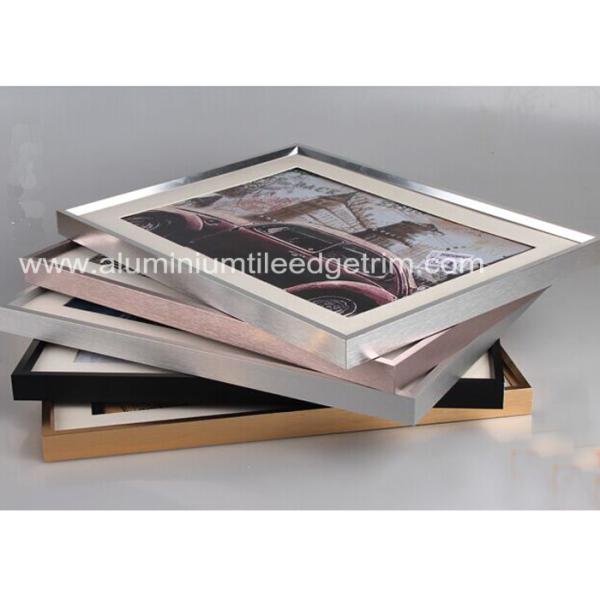 Customized Aluminium Picture Frame Mouldings Anodized Treatment Solid Structure