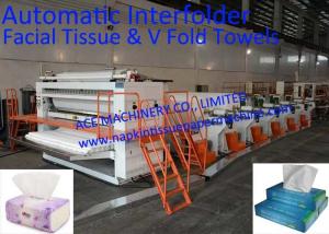 China High Speed Fully Automatic Facial Tissue Paper Production Line With Auto Transfer on sale