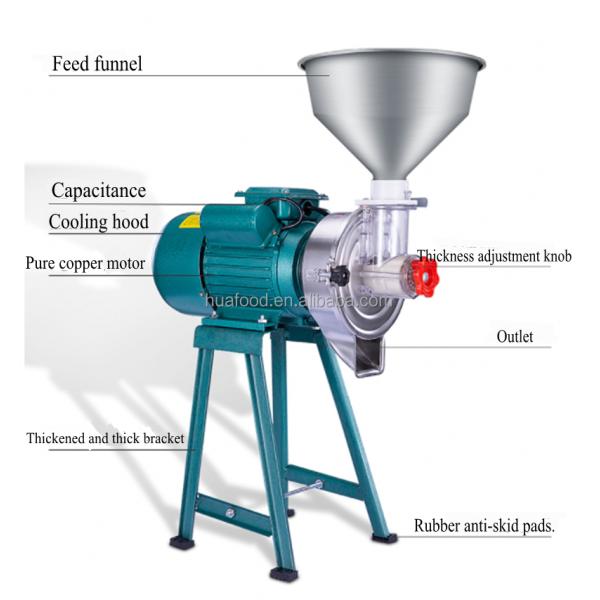 Hot Sale Industrial Factory Price For Pepper Milling Spice Mill Powder Crushing Grains Grinder / Sugar Salt Grinding Machine