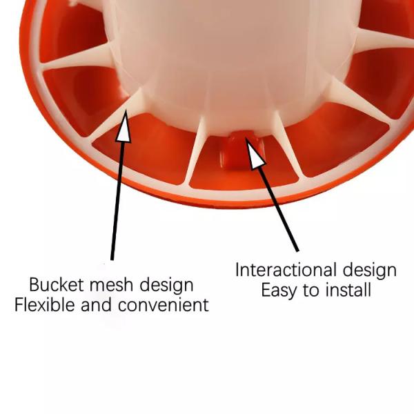 Chicken Feeders Poultry Farming Bucket Feeder Chicken Auto Feeder Broiler Farming Plastic Bucket