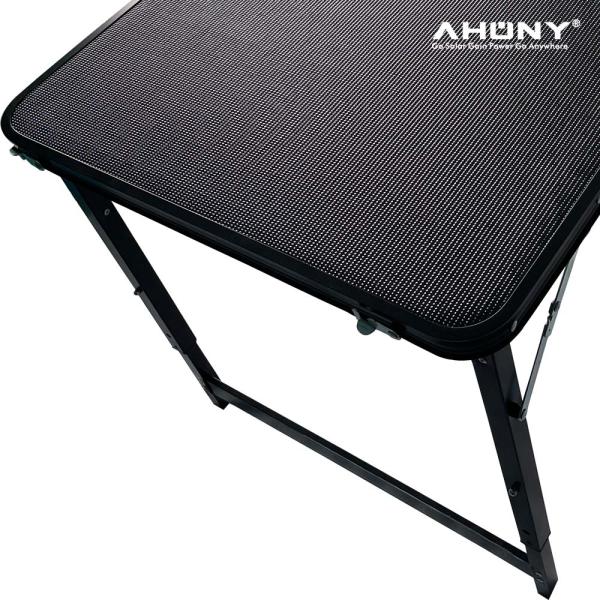 3 Heights Adjustable Height Camping Solar Table for Outdoor Camp Picnic Beach Backyard Tailgate Cooking