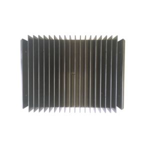 Black Anodized 6060 Aluminum Heatsink Extrusion Profiles T66