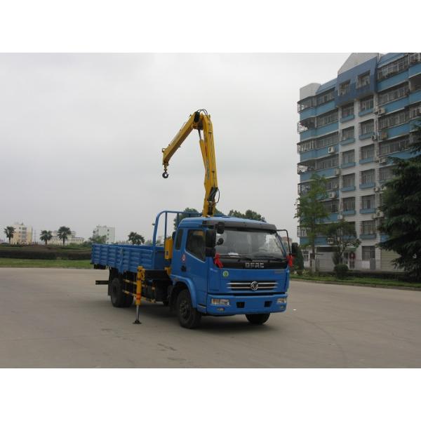 120HP Small Telescopic Crane , 4t Dongfeng Telescopic Boom Truck Mounted Crane