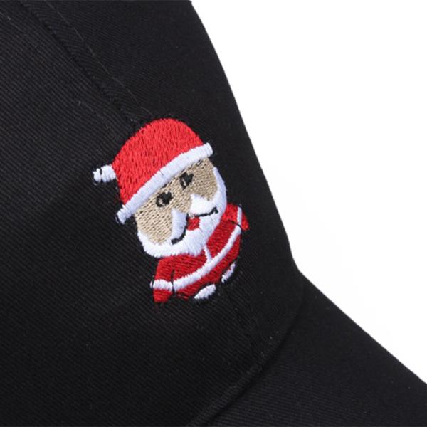 6 Panels Christmas Santa Claus Embroidery Baseball Hats With Adjustable Closure