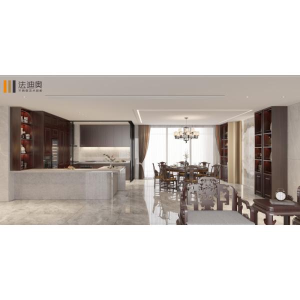 Non Formaldehyde European Style Kitchen Cabinets With Dual Function Space Divider