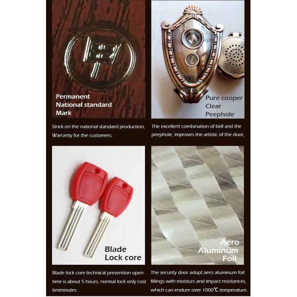 France Style Advanced Stainless Steel Door Good Quality Superior a Class Locksystem Israel Security Door