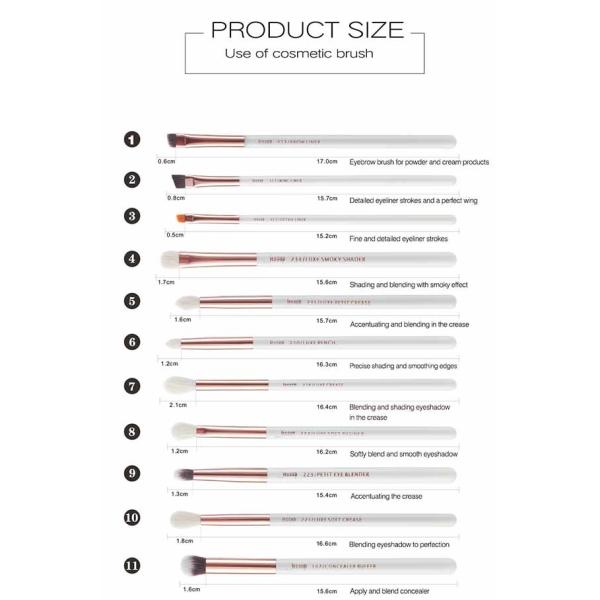 Jessup T222 Essential Makeup Brushes Set