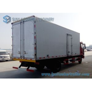 180 HP FAW J6 4x2 Refrigerator Van Truck Load 10T Box Volume 30 Cubic