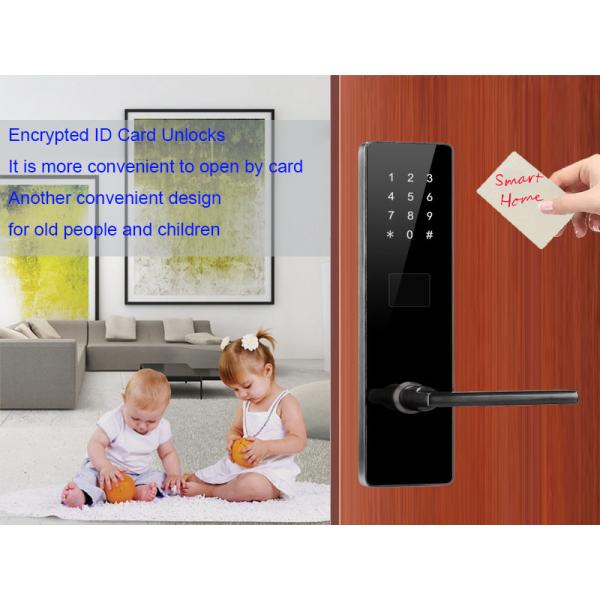Black Color Bluetooth TTlock Password Electronic Smart Door Locks for Apartment Home