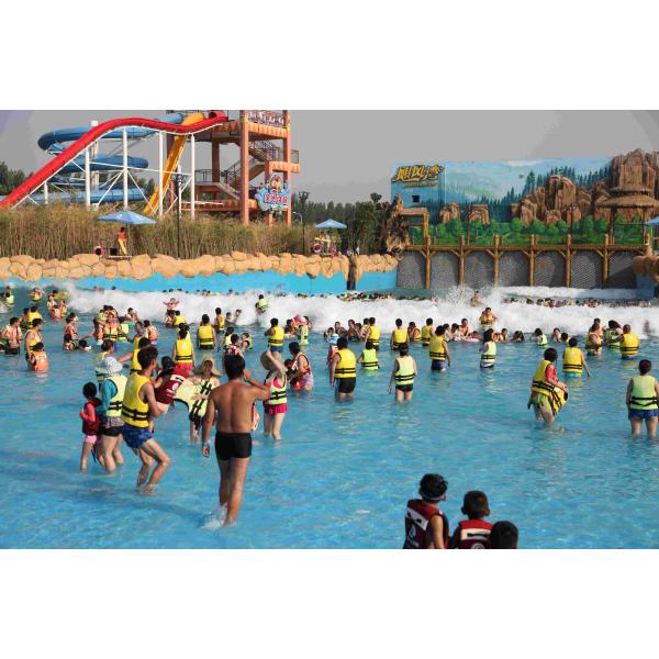 Biggest Outdoor Water Park Wave Pool Construction Strong Power With Stainless Steel Filter