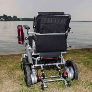 Electromagnetic Brake 125KG 24V Lightweight Motorized Wheelchair