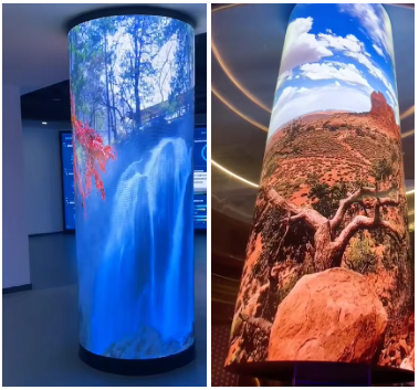 Customized P4 Curved LED Video Wall Indoor Eye-Catching Advertising LED Screens