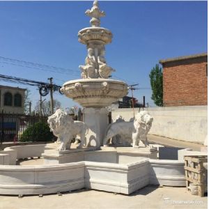 Outdoor garden 5 Tier Stone Marble Water Pool Fountain