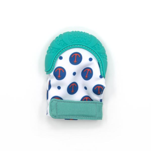 Multiple Textures Silicone OEM Anti Scratch Teething Mittens For Babies