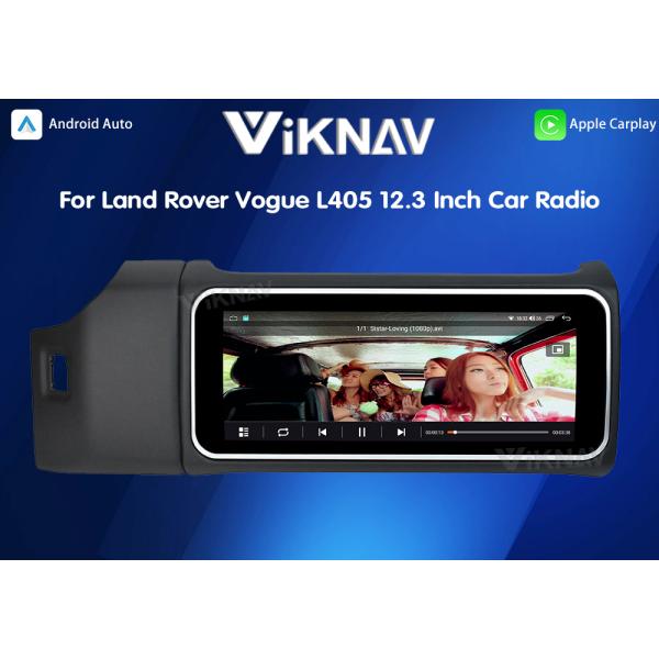 Viknav 12.3 Inch Touch Screen Car Radio For Land Rover Range Rover Vogue L405 2013-2017 Multimedia Player GPS Navigation Head Unit (Black)