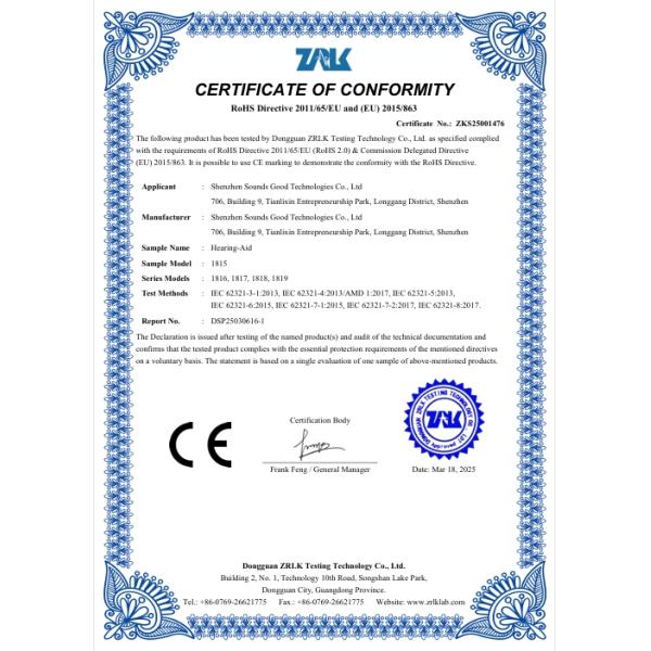 Neck Hanging Bluetooth Hearing Aids With 80 Hours Long Battery Life And Noise Cancelling