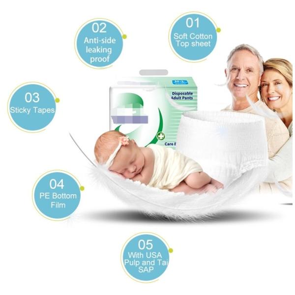 USA Fluff Pulp ADL Layer Magic Tape Sleepy Baby Diapers