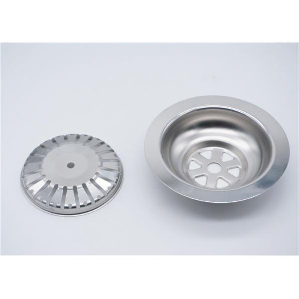 Polished Kitchen Sink Drain Stopper , SS304 Stainless Steel Sink Strainer