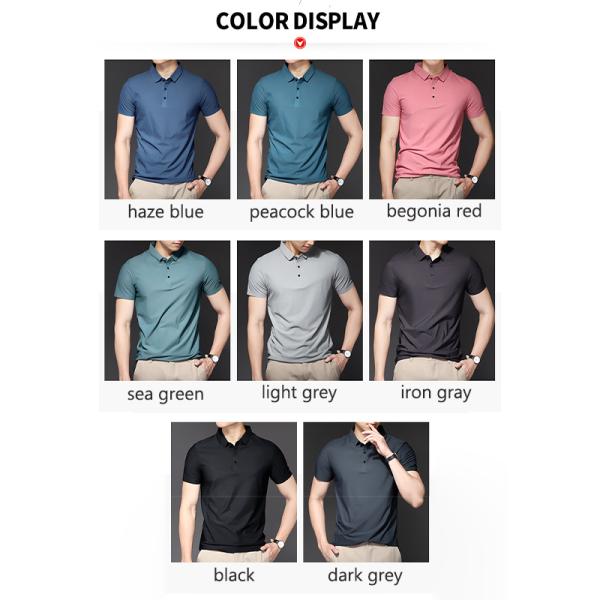 Summer Ice Silk Quick Dry Men's Sports Riding Polo Shirts Equestrian Tops