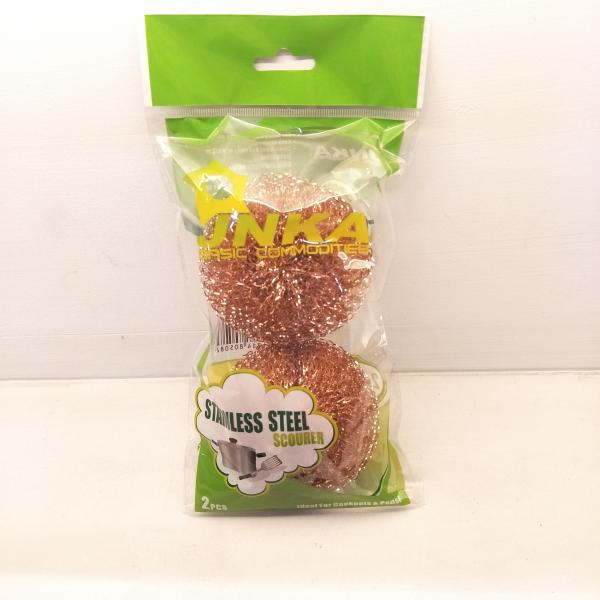 Copperized Stainless Scouring Pad Durable For Kitchen And Houseware Cleaning