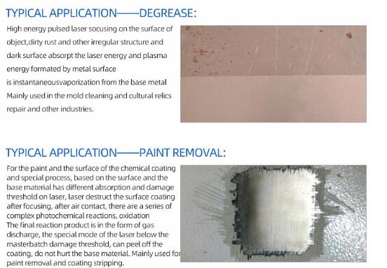 50W / 100W / 500W Handheld Laser Cleaning Machine Coating & Metal Mould & Painting
