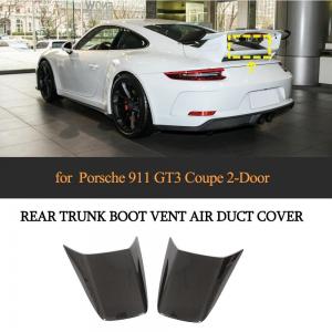 Cheap Carbon Fiber Rear Trunk Boot Vent Air Duct Cover For Porsche 911 GT3 Coupe 2-Door 2018 wholesale