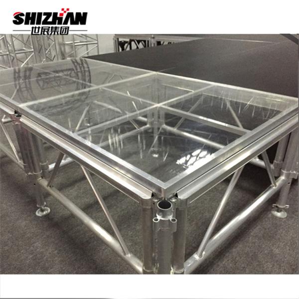 Wedding Glass Stage Ceremony Swimming Pool Floor Acrylic Transparent Mobile Stage Platform