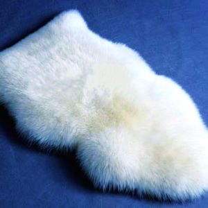 China 12cm Wool Sheepskin Square Chair Pad Sheepskin Bar Stool Cushions on sale