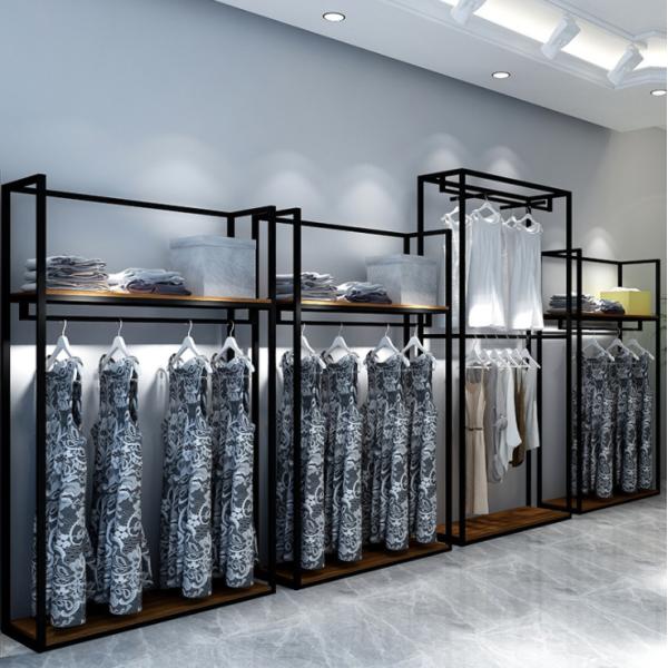 Simple Clothes Shop Display Showcase MQ-027 Strong Structure Easy Install