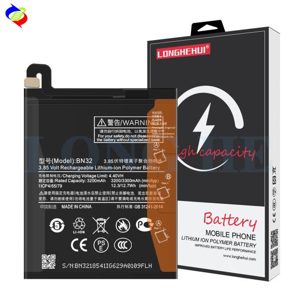 Original Replacement BN32 Battery for Xiaomi MI8 Black Double IC Protection
