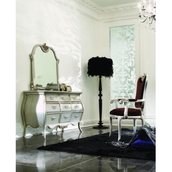 High Loft Baroque Luxury King Size Bed Full Solidwood Handmade Bedroom Furniture Sets