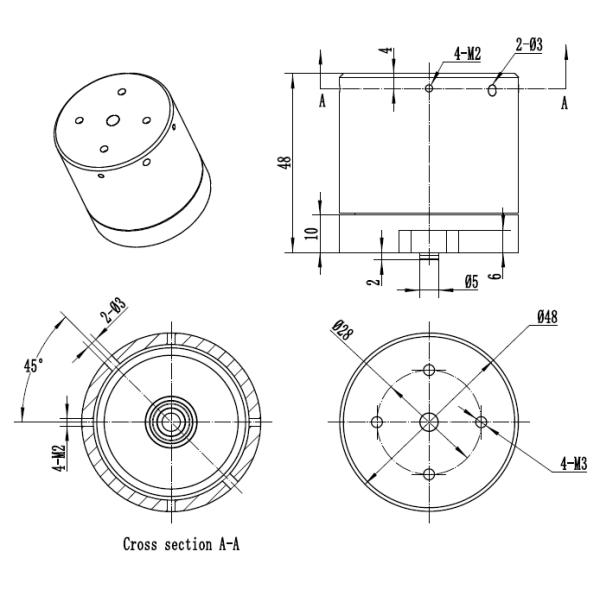 High Power Brushless DC Electric Motor SW4025 36V For Underwater Drone / Robot