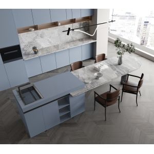 Modern Stainless Steel Kitchen Cabinets Customized Smart Modern Stainless Steel